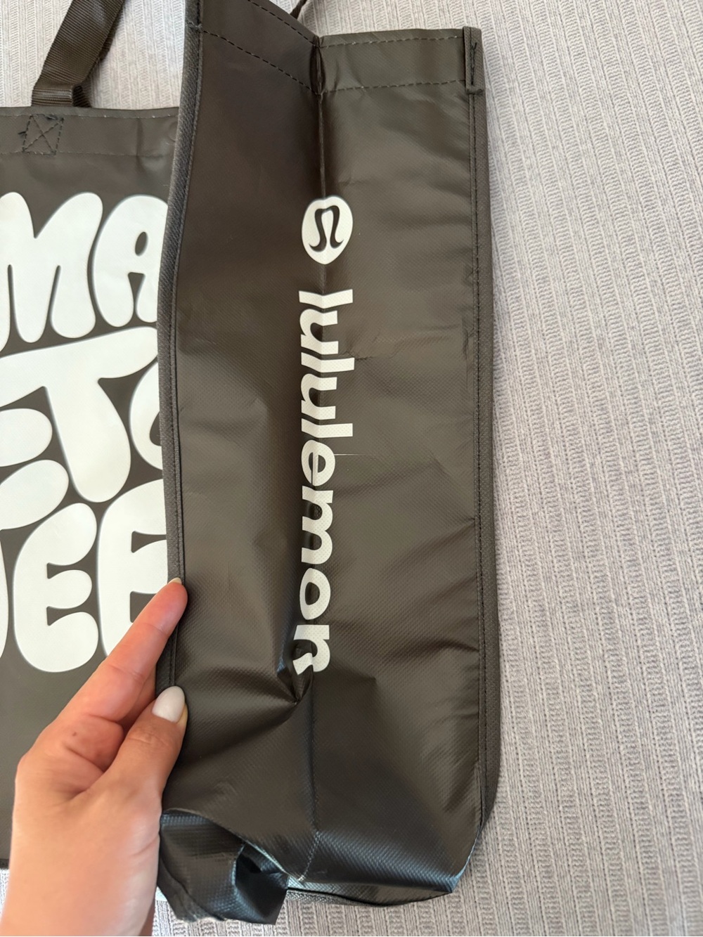 lululemon athletica Brown shopping bag with White Logo new - Picture 3 of 5